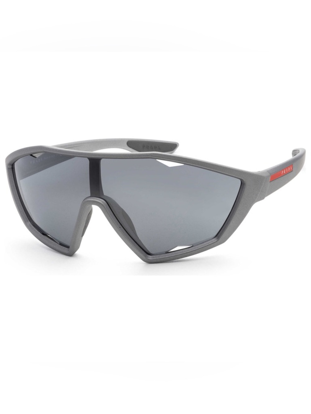 Prada Linea Rossa Men's Grey Sunglasses Made In Italy